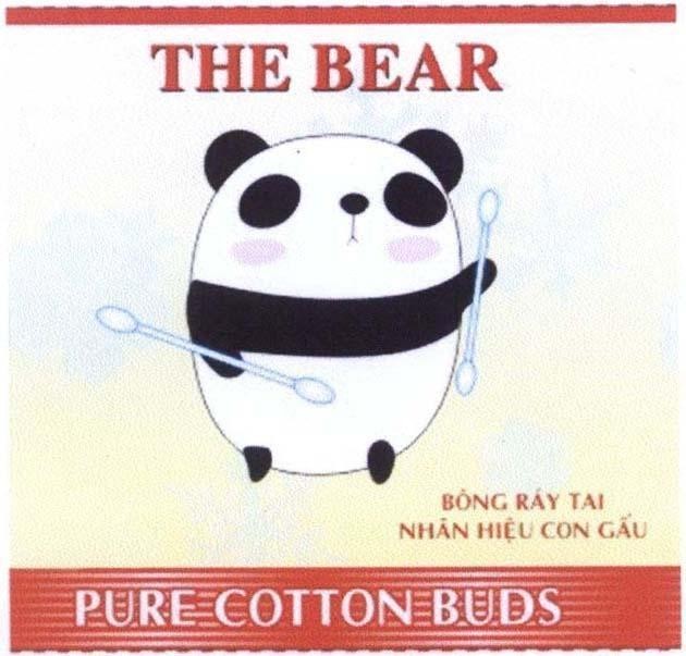 THE BEAR PURE COTTON BUDS BUDS Bông Ráy Tai Nhãn Hiệu Con Gấu 