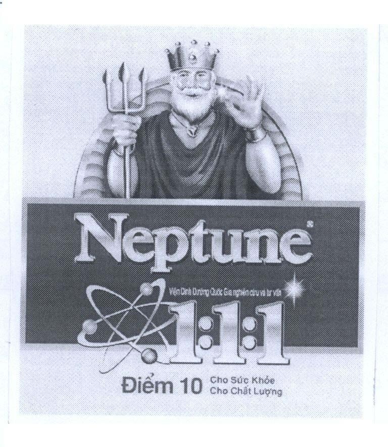 Trademark Neptune 1:1:1 điểm 10 cho sức khoẻ cho chất lượng  of Wilmar International Limited, application No 4-2010-11416