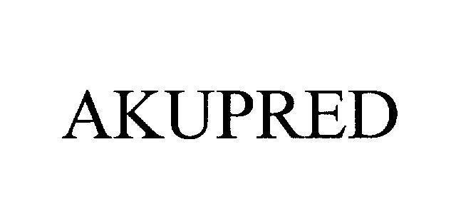Trademark AKUPRED  of Akums Drugs & Pharmaceuticals Ltd, application No 4-2010-13711