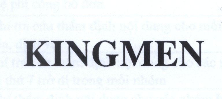 Nhãn hiệu KINGMEN  của Công ty cổ phần y dược Pháp Âu, số đơn 4-2010-17939