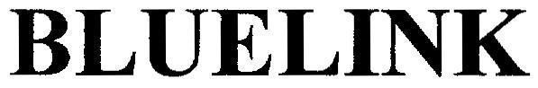 Trademark BLUELINK  of Hyundai Motor Company, application No 4-2010-18083