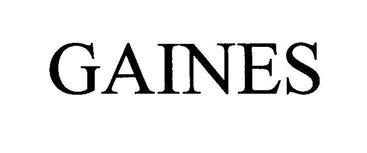 Nhãn hiệu GAINES  của Uni-Charm Corporation, số đơn 4-2010-19167