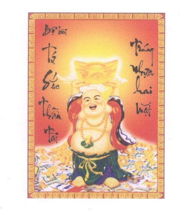 Bộ Bài Tứ Sắc Thần Tài Tráng nhựa hai mặt 