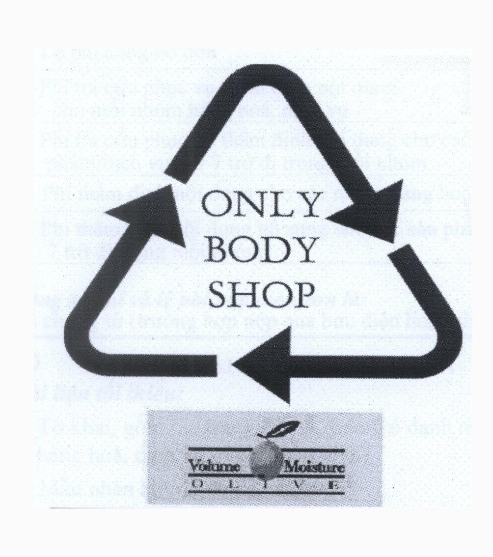 Nhãn hiệu ONLY BODY SHOP Volume Moisture OLIVE  của Công ty TNHH dịch vụ thương mại Phan Thị, số đơn 4-2010-22297