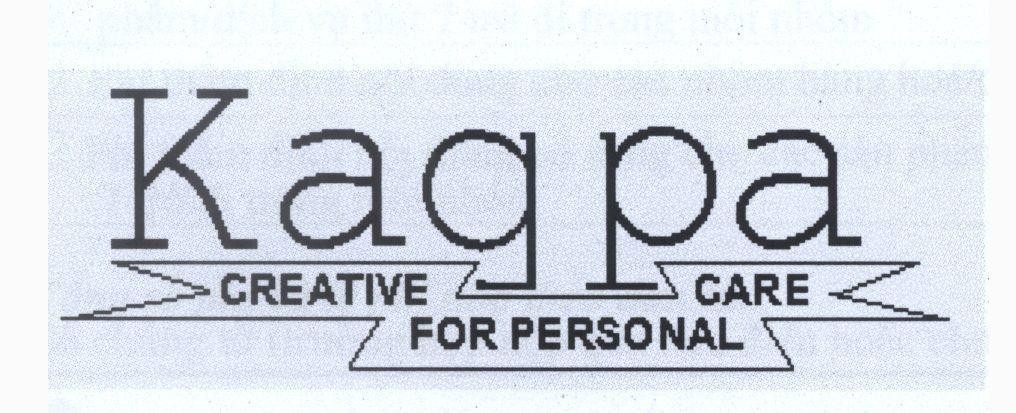 Nhãn hiệu Kaqpa CREATIVE FOR PERSONAL CARE  của Công ty TNHH dịch vụ thương mại Phan Thị, số đơn 4-2010-22301