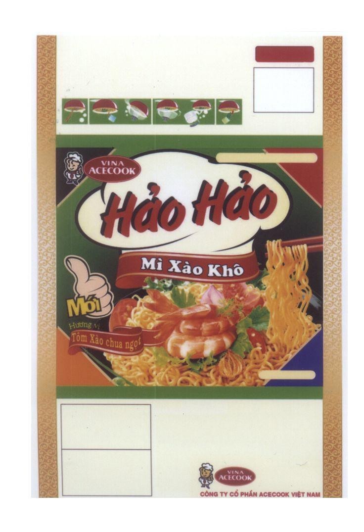 Hảo Hảo VINA ACECOOK Mì Xào Khô Hương vị Tôm Xào chua ngọt Mới Công ty cổ phần ACECOOK Việt Nam 
