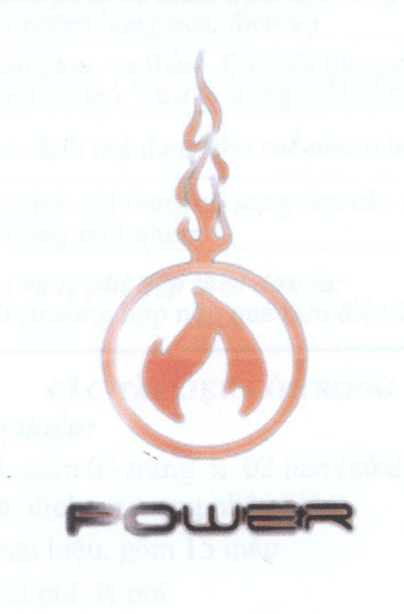 Công ty TNHH Quốc Tế Việt的POWER 品牌, 申请号 4-2011-03238