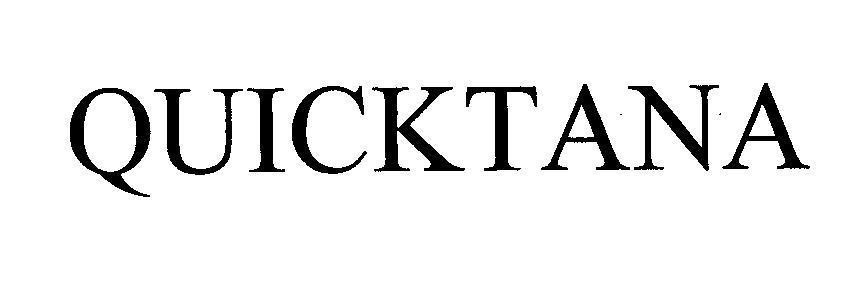 Nhãn hiệu QUICKTANA  của Công ty cổ phần TANAPHAR, số đơn 4-2011-06532
