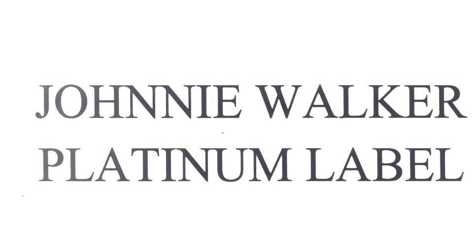 JOHNNIE WALKER PLATINUM LABEL JOHNNIE WALKER PLATINUM LABEL