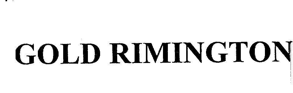 Nhãn hiệu GOLD RIMINGTON  của Công ty TNHH một thành viên thuốc lá An Giang, số đơn 4-2011-09123