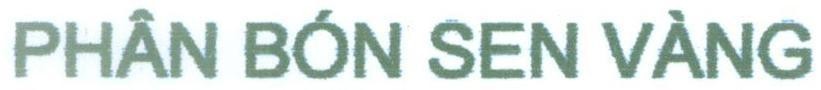 Trademark Phân Bón Sen Vàng  of Công ty cổ phần xây dựng Đại Việt Mỹ, application No 4-2011-10159