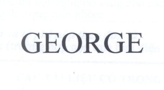 Nhãn hiệu GEORGE  của Walmart Apollo, LLC, số đơn 4-2011-10933