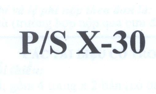 Nhãn hiệu P/S X-30  của UNILEVER N.V., số đơn 4-2011-13570
