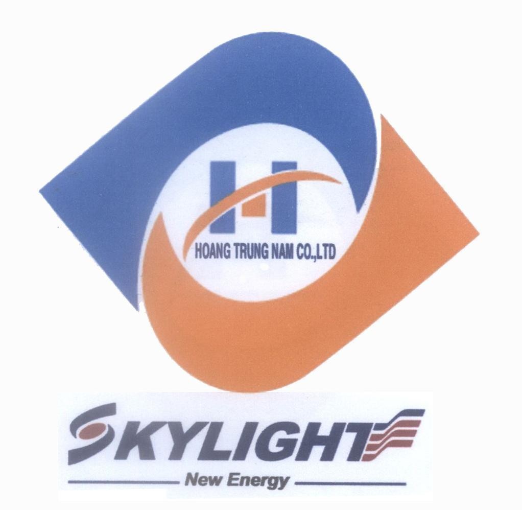 Nhãn hiệu HOANG TRUNG NAM CO., LTD SKYLIGHT H S New Energy  của Công ty TNHH sản xuất thương mại Hoàng Trung Nam, số đơn 4-2011-13967
