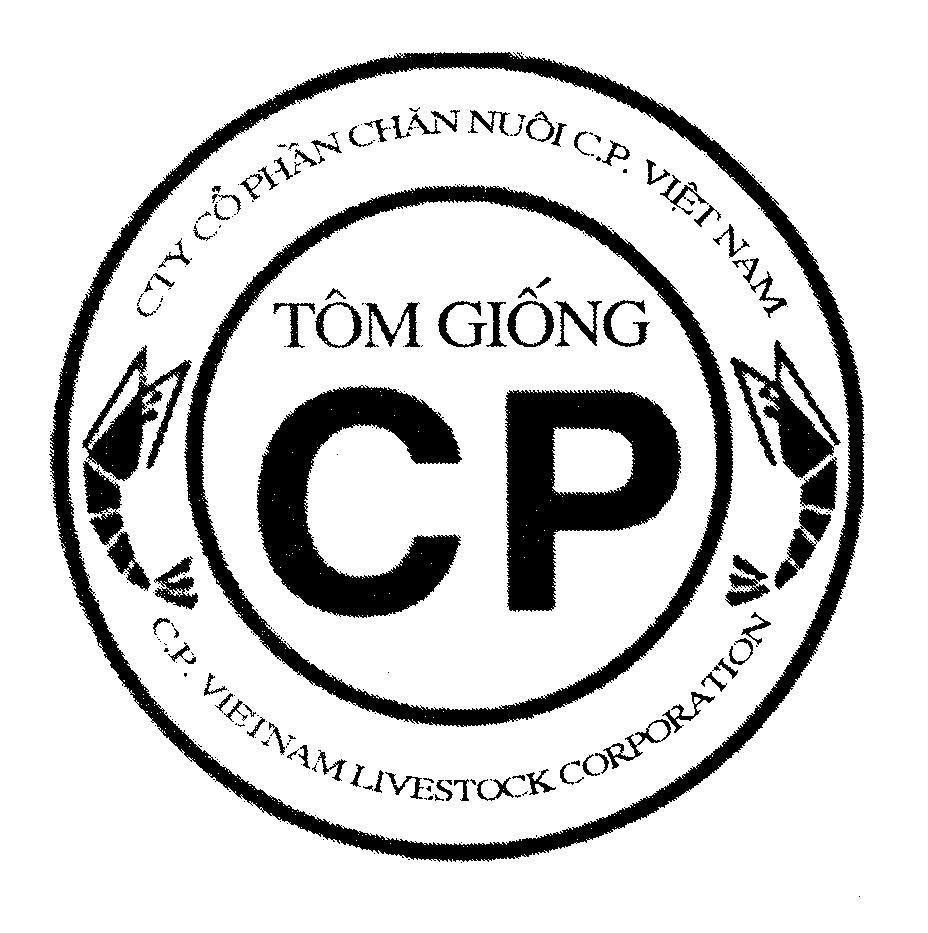 Trademark CP Tôm Giống CTY cổ phần chăn nuôi C.P.ViệtNam C.P VIETNAM LIVESTOCK CORPORATION  of Charoen pokphand Group Co., Ltd., application No 4-2011-15277