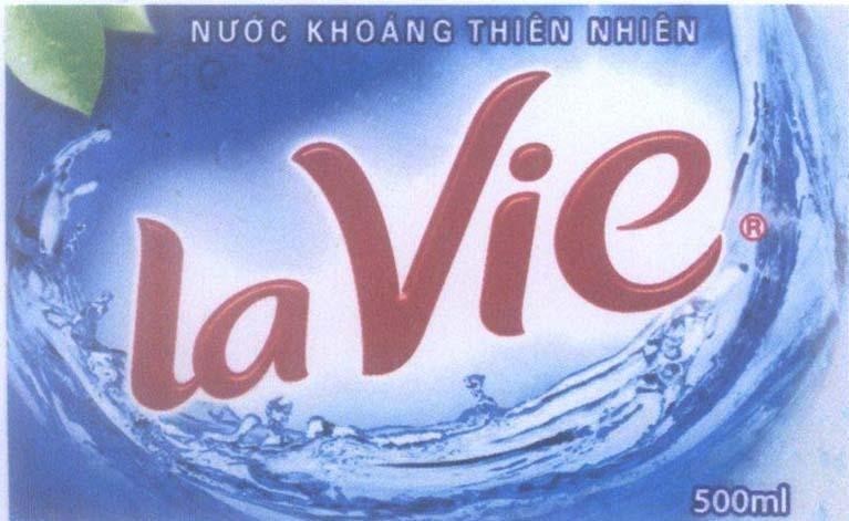 Nhãn hiệu LaVie Nước Khoáng Thiên Nhiên 500ml  của Công ty trách nhiệm hữu hạn La Vie, số đơn 4-2011-20255