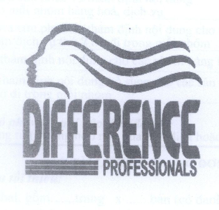 Nhãn hiệu DIFFERENCE PROFESSIONALS  của Công ty TNHH mỹ phẩm Phương Nghi, số đơn 4-2011-24823