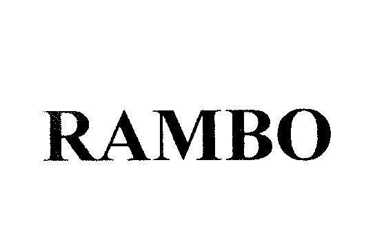 Nhãn hiệu RAMBO  của Công ty TNHH BZT USA, số đơn 4-2011-25116