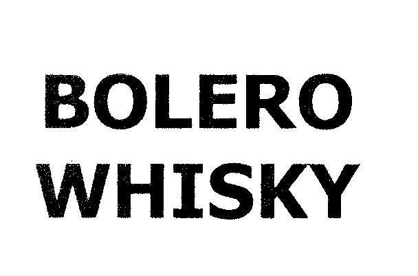 Trademark BOLERO WHISKY  of Công ty cổ phần cồn Rượu Hà Nội, application No 4-2011-25497
