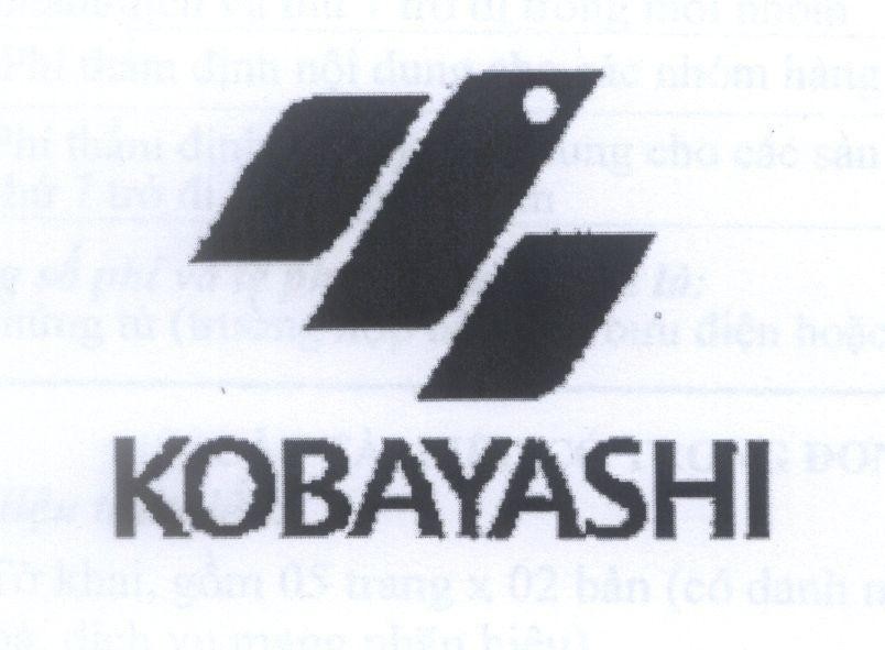 Nhãn hiệu KOBAYASHI  của KOBAYASHI PHARMACEUTICAL CO., LTD., số đơn 4-2011-25615