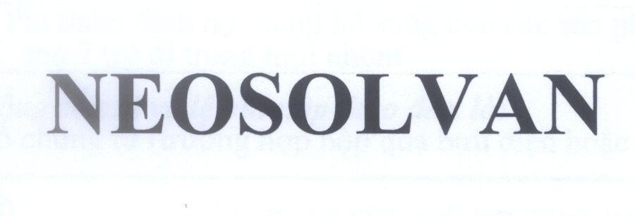 Nhãn hiệu NEOSOLVAN  của Công ty TNHH Dược phẩm U.N.I Việt Nam, số đơn 4-2011-27091