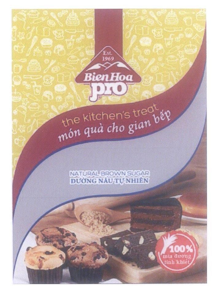 Bien Hoa pro the kitchen's treat món quà cho gian bếp Natural brown sugar Đường nâu tự nhiên Est. 1969 100% mía đường tinh 