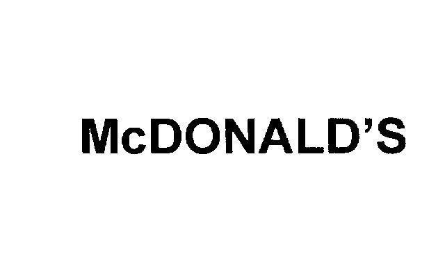 McDONALD'S 