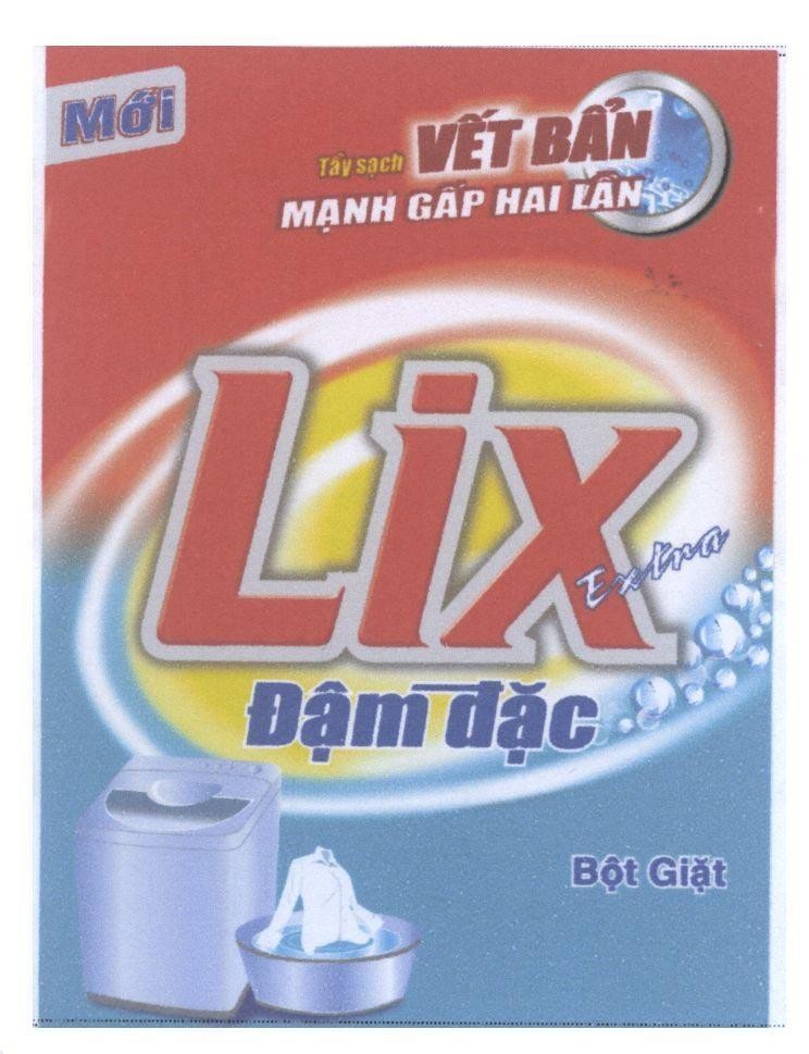 Lix Extra Đậm đặc Bột Giặt Mới Tẩy sạch Vết Bẩn Mạnh Gấp Hai Lần 