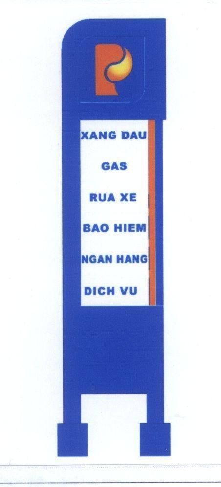 Nhãn hiệu P XANG DAU GAS RUA XE BAO HIEM NGAN HANG DICH VU  của Tập đoàn xăng dầu Việt Nam, số đơn 4-2012-03687