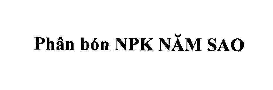 Phân bón NPK NĂM SAO 