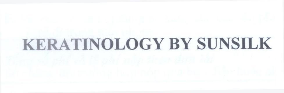 KERATINOLOGY BY SUNSILK 