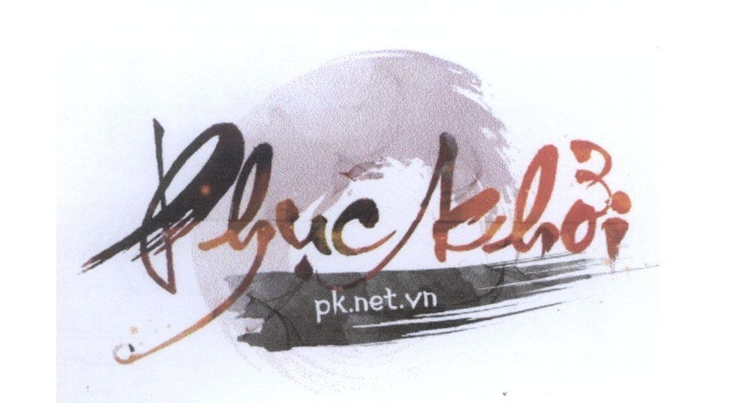 Nhãn hiệu Phục khởi pk.net.vn  của CÔNG TY CỔ PHẦN TẬP ĐOÀN VNG, số đơn 4-2012-13969