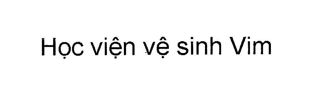 Nhãn hiệu Học viện vệ sinh Vim  của UNILEVER N.V., số đơn 4-2012-14415