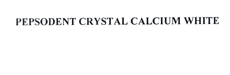 Nhãn hiệu PEPSODENT CRYSTAL CALCIUM WHITE  của UNILEVER N.V., số đơn 4-2012-14641