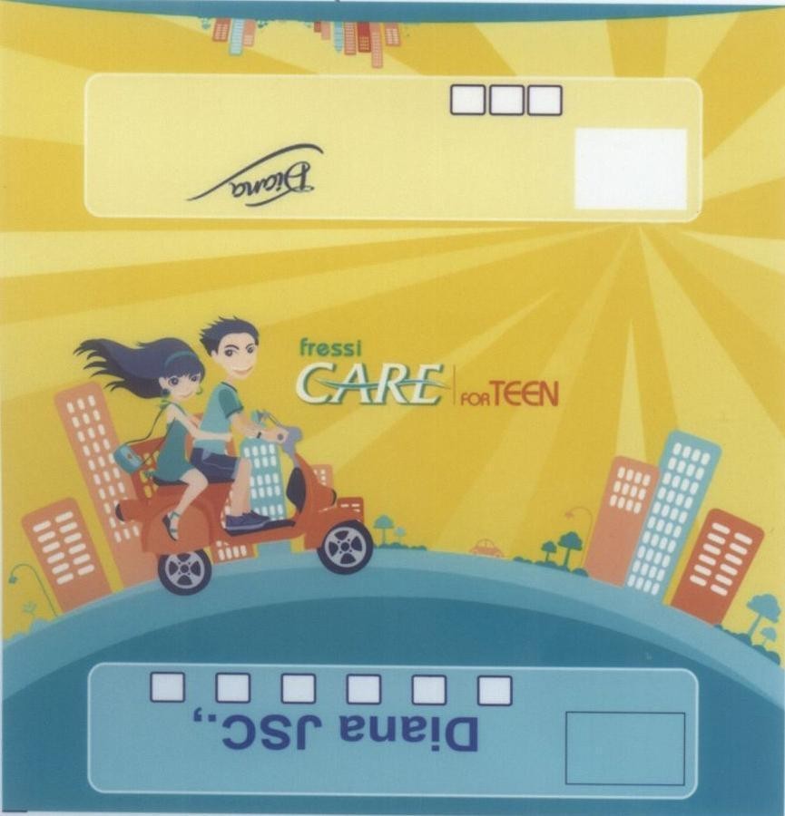 Nhãn hiệu fressi CARE FOR TEEN Diana JSC.  của Công ty cổ phần DIANA UNICHARM, số đơn 4-2012-16194