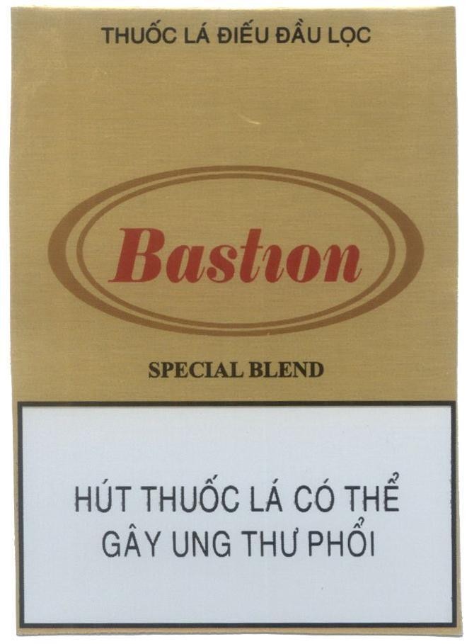 Nhãn hiệu Bastion SPECIAL BLEND Thuốc Lá Điếu Đầu Lọc Hút Thuốc Lá Có Thể Gây Ung Thư Phổi  của Tổng công ty Thuốc lá Việt Nam, số đơn 4-2012-19369
