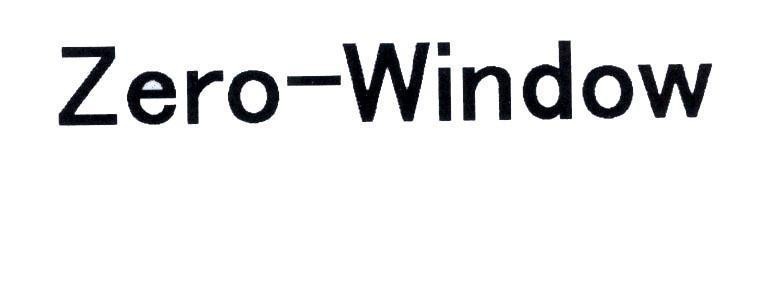 Nhãn hiệu Zero - Window  của YKK AP Inc., số đơn 4-2012-21395