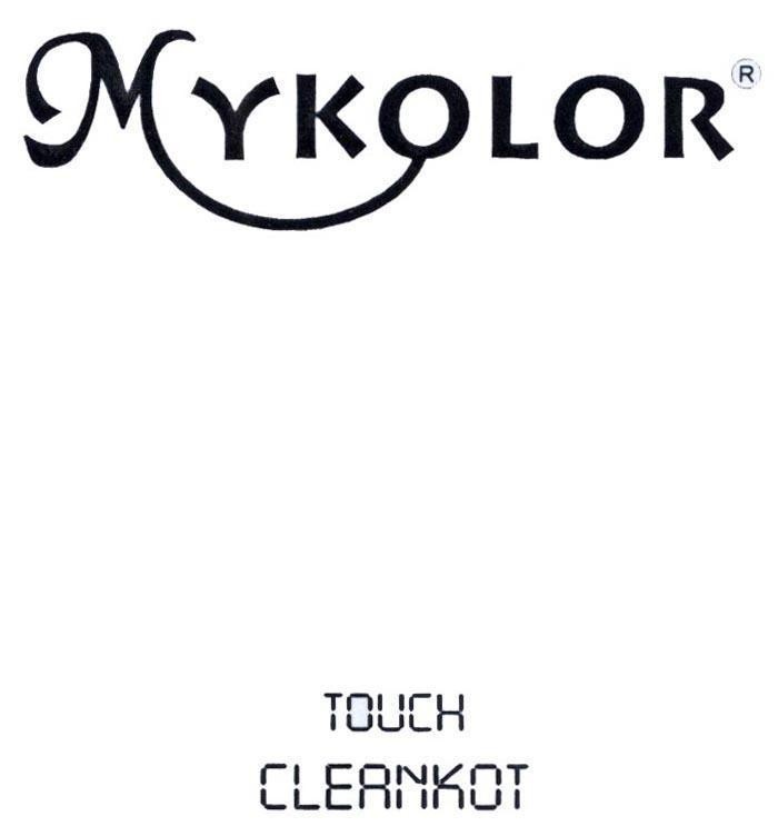 Nhãn hiệu MYKOLOR TOUCH CLEANKOT  của Công ty 4 ORANGES CO., LTD., số đơn 4-2012-22154