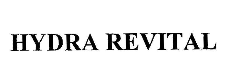 Nhãn hiệu HYDRA REVITAL  của UNILEVER N.V., số đơn 4-2012-22432