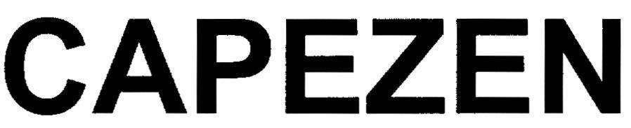 Trademark CAPEZEN  of SANOFI, application No 4-2012-26070