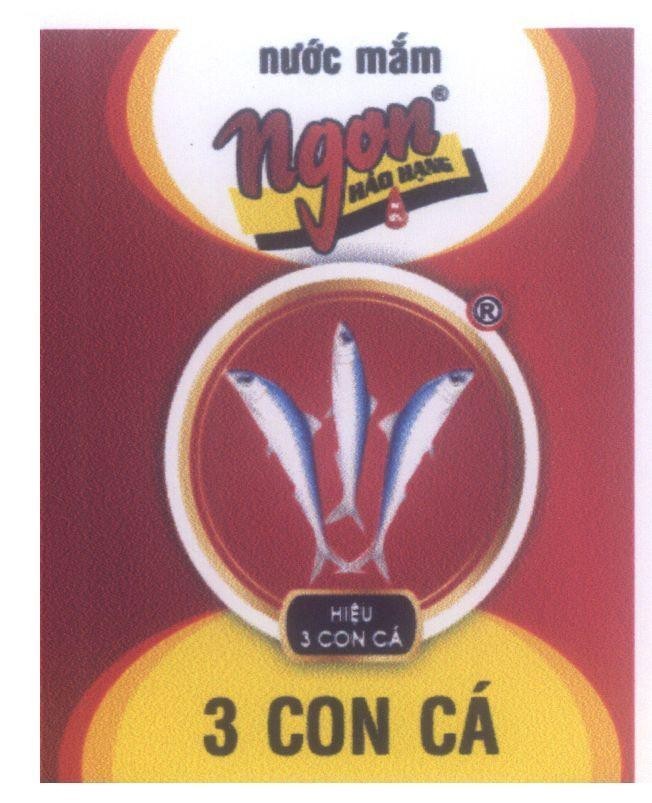 Nhãn hiệu Hiệu 3 Con Cá nước mắm ngon Hảo Hạng 3 Con Cá  của Công ty TNHH thương mại và đầu tư Việt Xanh, số đơn 4-2012-27224