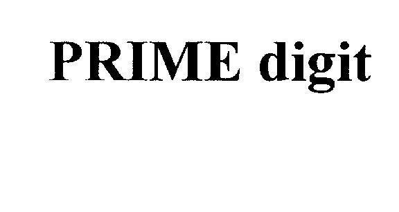 Trademark PRIME digit  of Công ty cổ phần Prime Group, application No 4-2012-27359