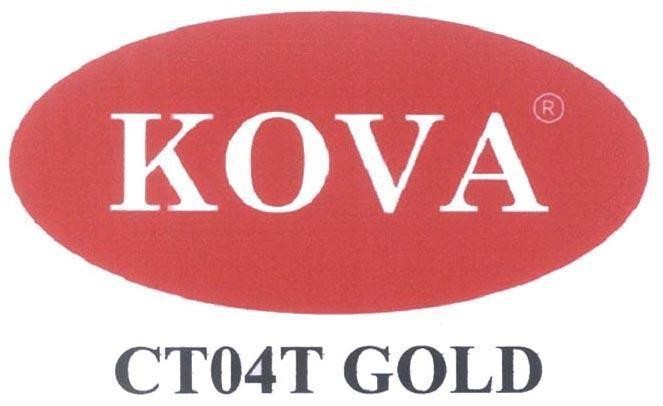 Nhãn hiệu KOVA CT04T GOLD  của Công ty TNHH sơn KOVA, số đơn 4-2012-27489