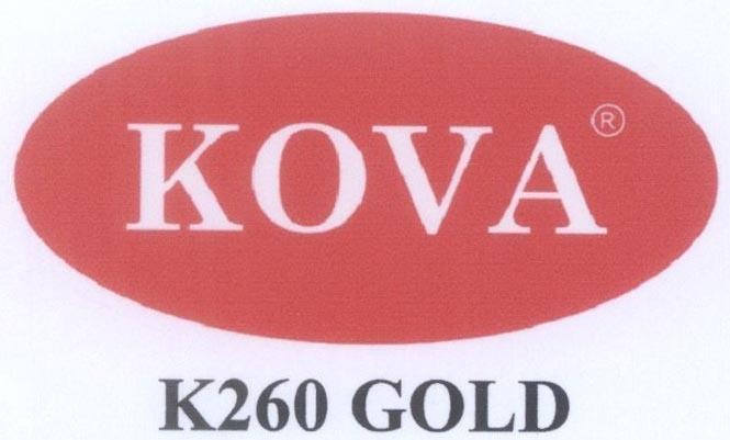 Nhãn hiệu KOVA K260 GOLD  của Công ty TNHH sơn KOVA, số đơn 4-2012-27494