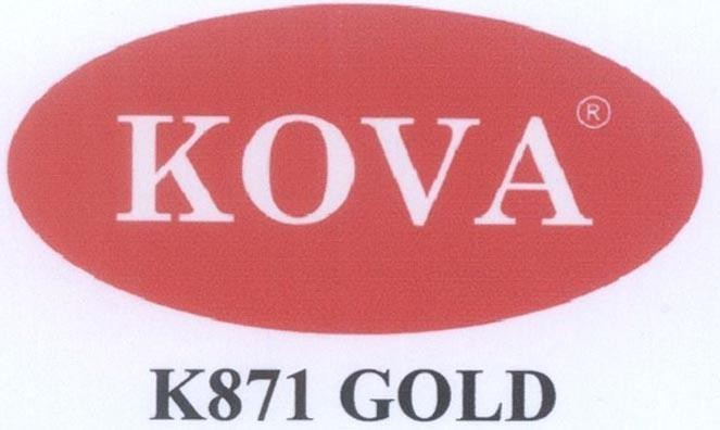 Nhãn hiệu KOVA K871 GOLD  của Công ty TNHH sơn KOVA, số đơn 4-2012-27495