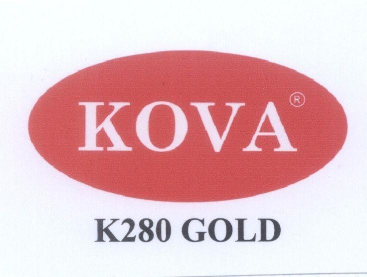 Nhãn hiệu KOVA K280 GOLD  của Công ty TNHH sơn KOVA, số đơn 4-2012-27498
