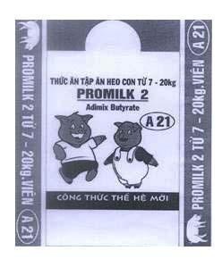 PROMILK 2 Từ 7 - 20Kg Viên A 21 Thức Ăn Tập Ăn Heo Con Từ 7 - 20Kg Adimix Butyrate Công Thức Thế Hệ Mới 