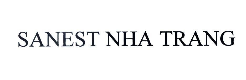 Nhãn hiệu SANEST NHA TRANG  của Công ty TNHH Nhà Nước Một Thành Viên Yến Sào Khánh Hòa, số đơn 4-2013-06297