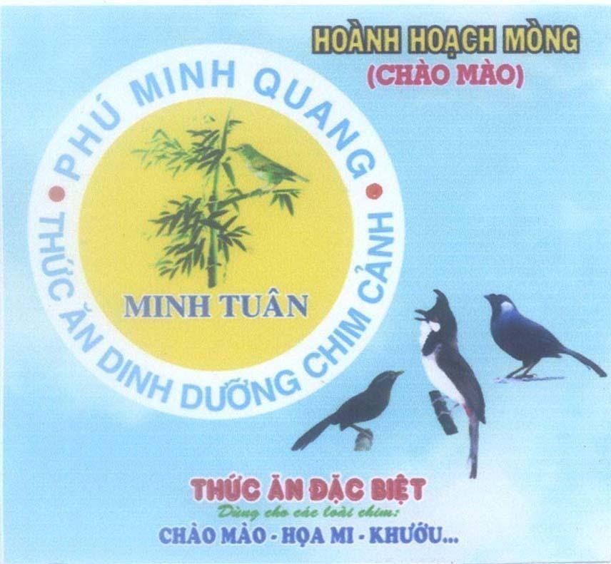 MINH TUÂN Phú Minh Quang Thức ăn Dinh Dưỡng Chim Cảnh Thức Ăn Đặc Biệt Hoành Hoạch Mòng (Chào Mào) Dùng cho các loài chim 