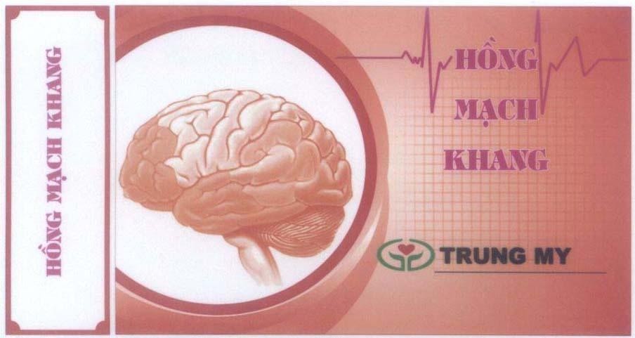Nhãn hiệu Hồng Mạch Khang TRUNG MY  của Công ty trách nhiệm hữu hạn dược phẩm á Âu, số đơn 4-2013-12670